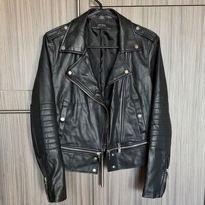 Zara Faux Leather Moto Jacket